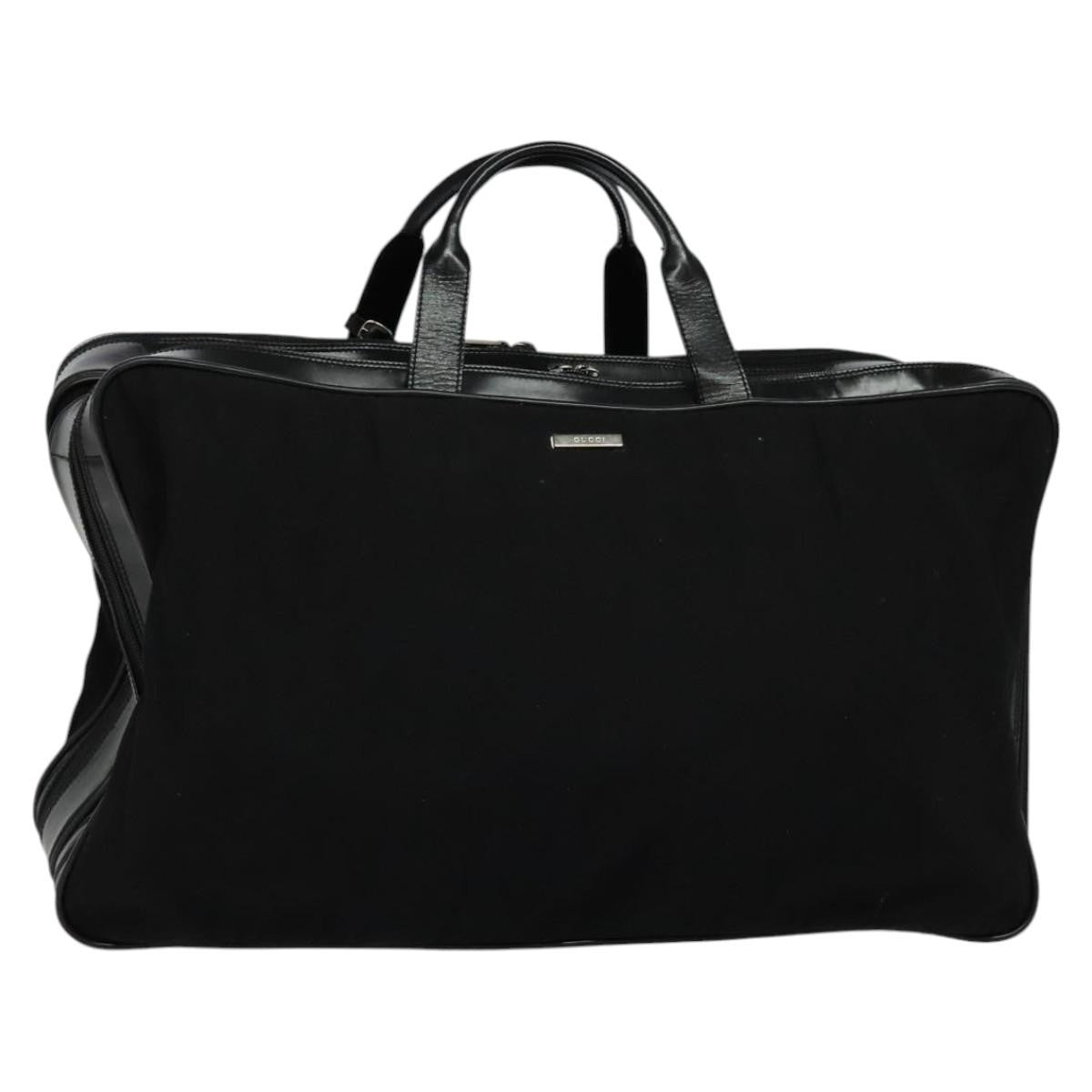 Gucci Vintage Boston Bag Canvas, BLACK, CANVAS, Travel bag