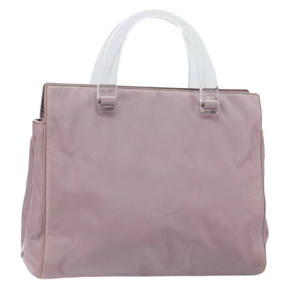 Prada Resin Handle Tote Tessuto, PURPLE, NYLON, Tote bag