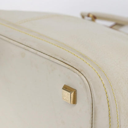 Louis Vuitton Suhali Lockit Handbag Leather, WHITE, LEATHER, Handbag