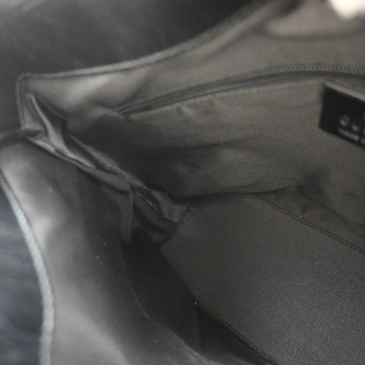 Gucci Double Pocket Tote GG Canvas, BLACK, CANVAS, Tote bag