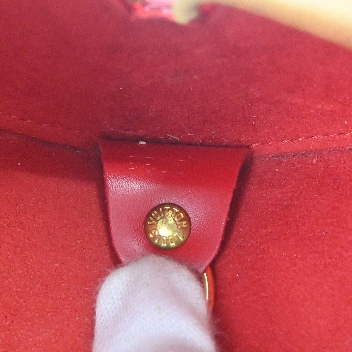 Louis Vuitton Soufflot Handbag Epi Leather, Red, Leather, Handbag