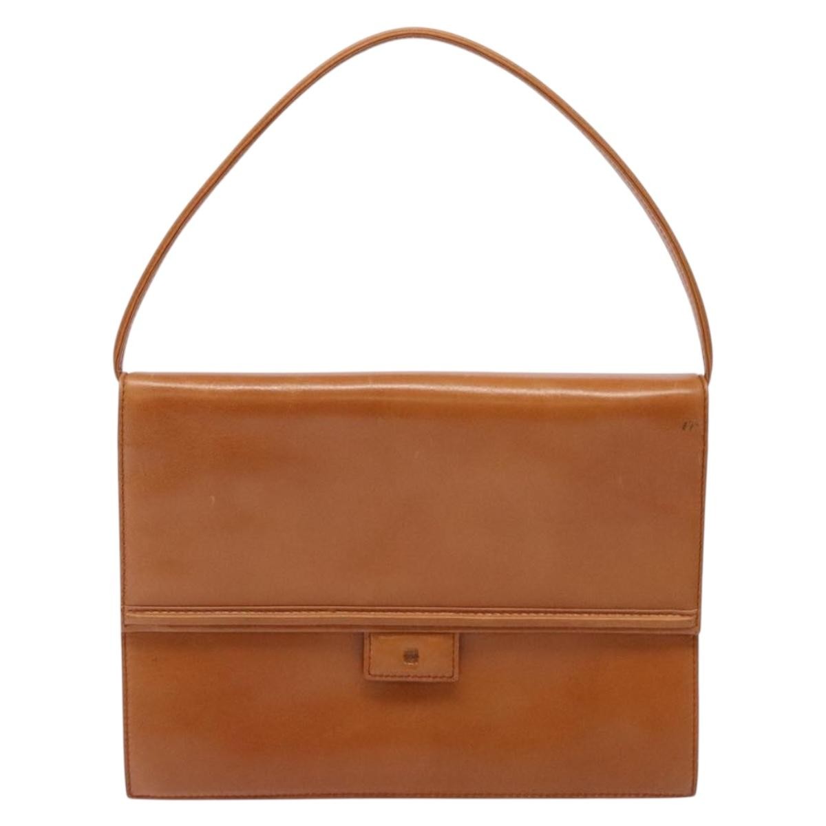 Loewe Anagram handbag Leather, BROWN, LEATHER, Handbag