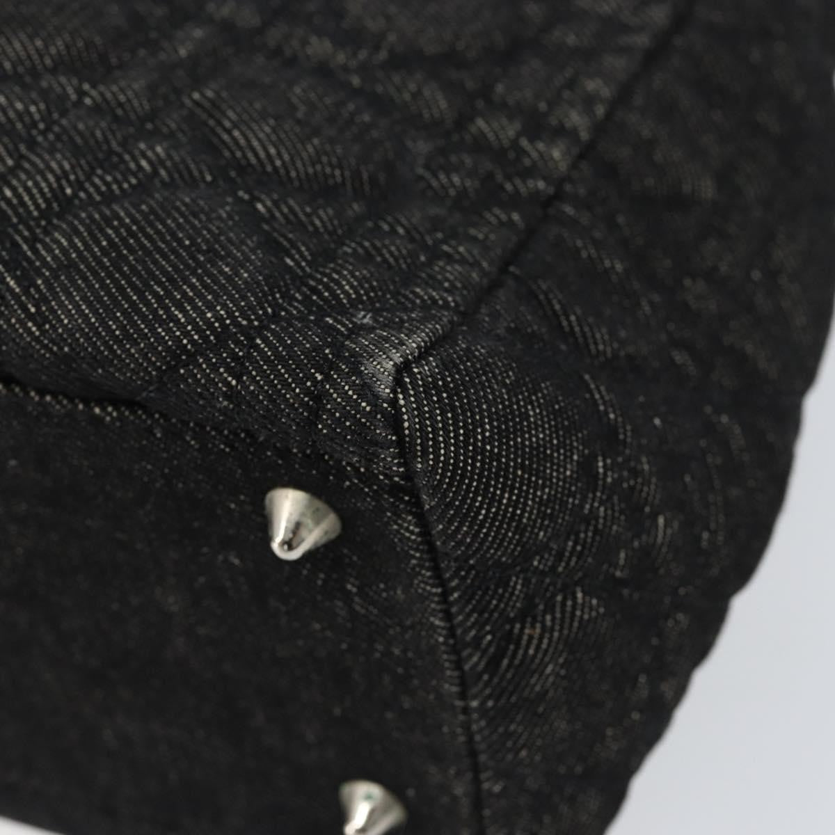 Christian Dior Vintage Lady Dior Bag Cannage Quilt Denim, BLACK, DENIM_JEANS, Handbag