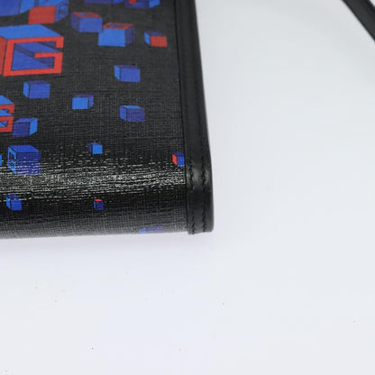 Gucci Flap Square Shoulder Bag Canvas, BLACK, CANVAS, Shoulder bag