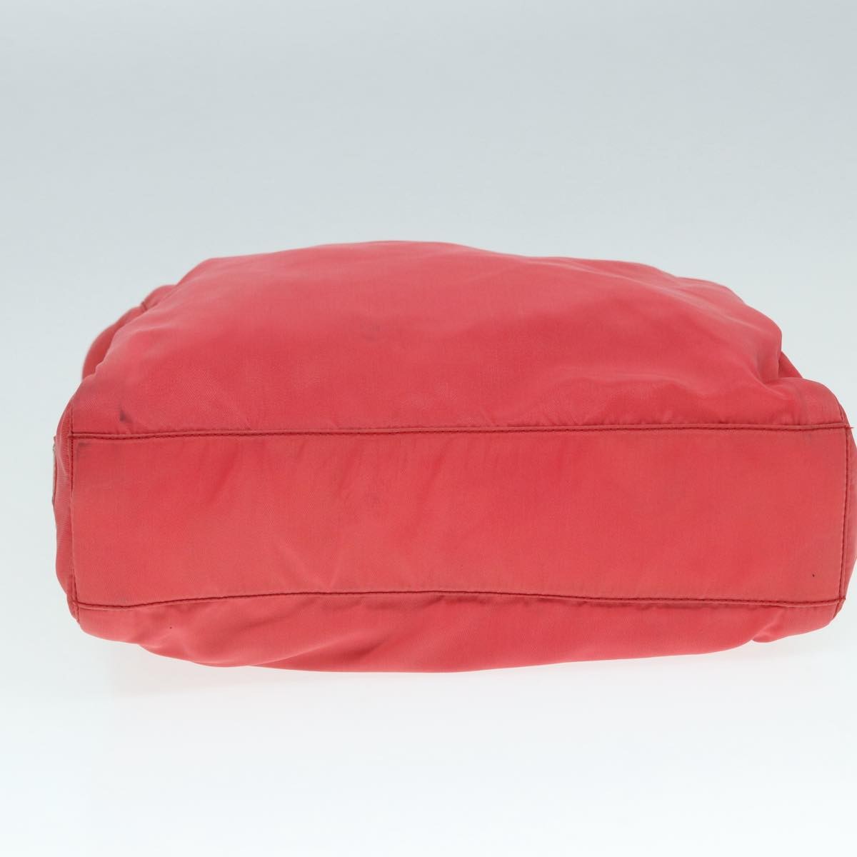 Prada Logo Flat Tote Bag. Nylon Tessuto, PINK, NYLON, Tote bag