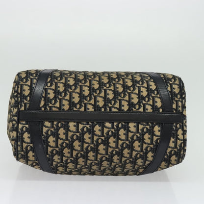 Christian Dior Vintage Trotter Boston Bag Diorissimo Canvas, NAVY, CANVAS, Handbag