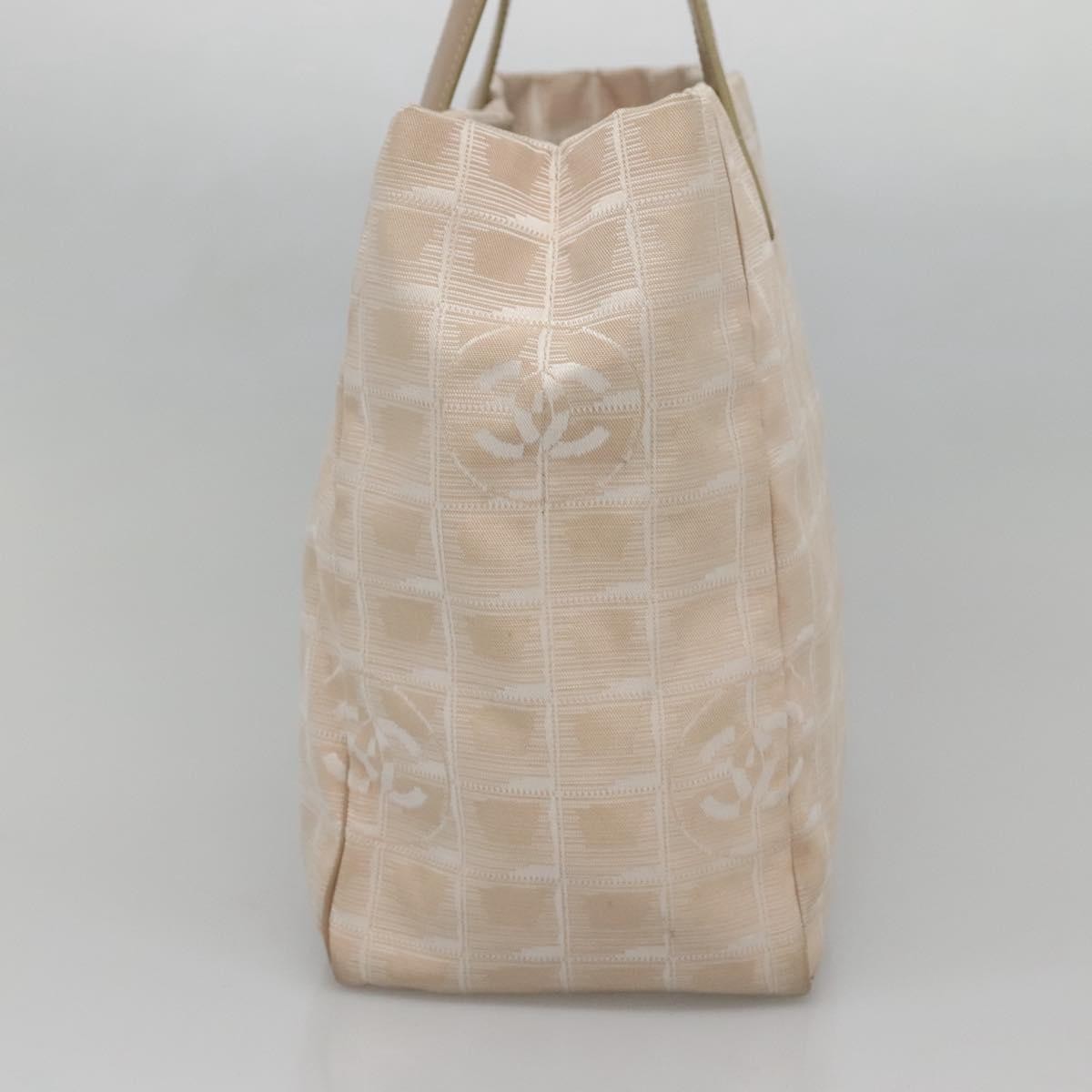 Chanel Travel Line Tote Nylon, BEIGE, NYLON, Tote bag