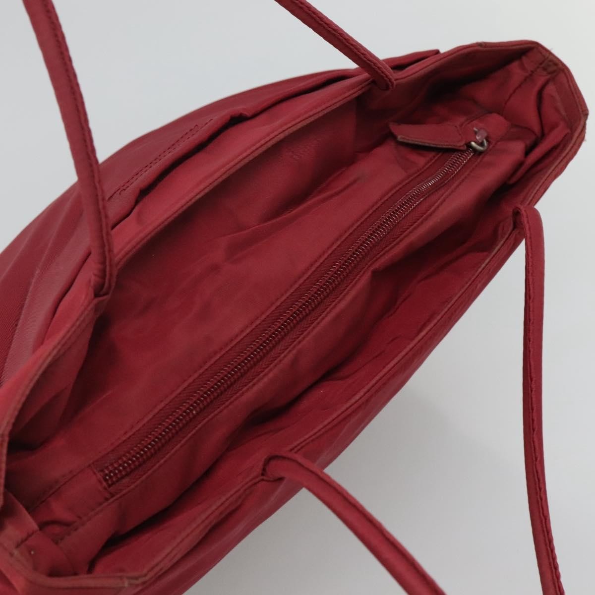 Prada Vintage Zip Tote Tessuto, RED, NYLON, Tote bag