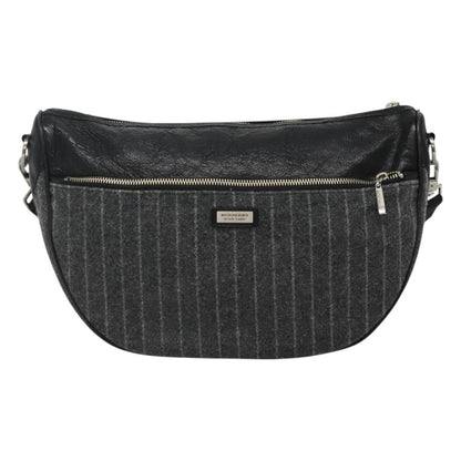 Burberry Black Label Shoulder bag Wool, GRAY, WOOL, Shoulder bag