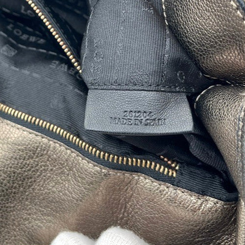 Loewe Anagram Tote Leather, GOLD, LEATHER, Tote bag