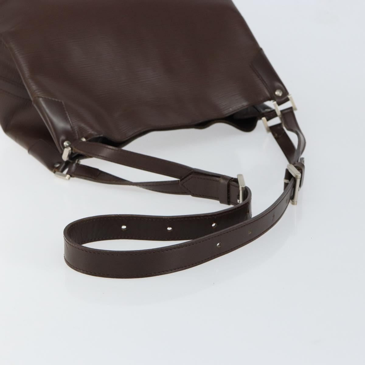 Louis Vuitton Mandara Handbag Epi Leather, BROWN, LEATHER, Shoulder bag