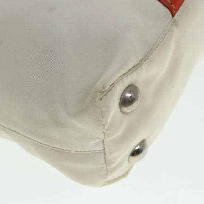 Prada Vintage Zip Handbag Tessuto, ECRU, NYLON, Handbag