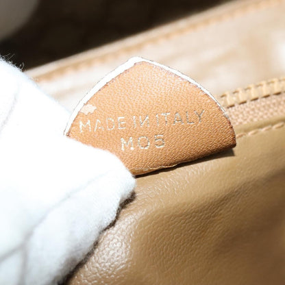 Celine Vintage Macadam Handbag Canvas, BEIGE, CANVAS, Handbag