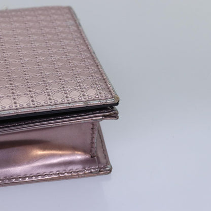 Christian Dior Lady Dior Croisiere Chain Wallet Micro Cannage Metallic Calfskin, PINK, LEATHER, Shoulder bag