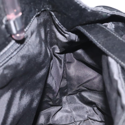 Prada Resin Handle Tote Satin, BLACK, SATIN, Tote bag