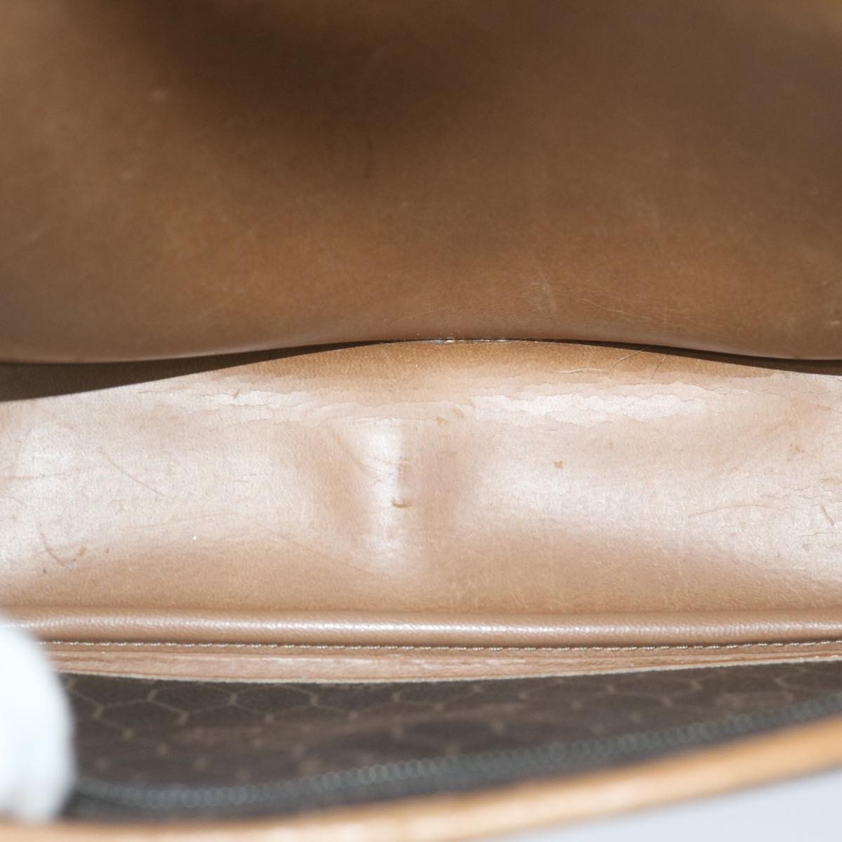 Christian Dior Vintage Honeycomb Flap Crossbody Bag Coated Canvas, BLACK, CANVAS, Crossbody bag