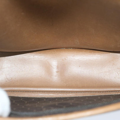 Christian Dior Vintage Honeycomb Flap Crossbody Bag Coated Canvas, BLACK, CANVAS, Crossbody bag