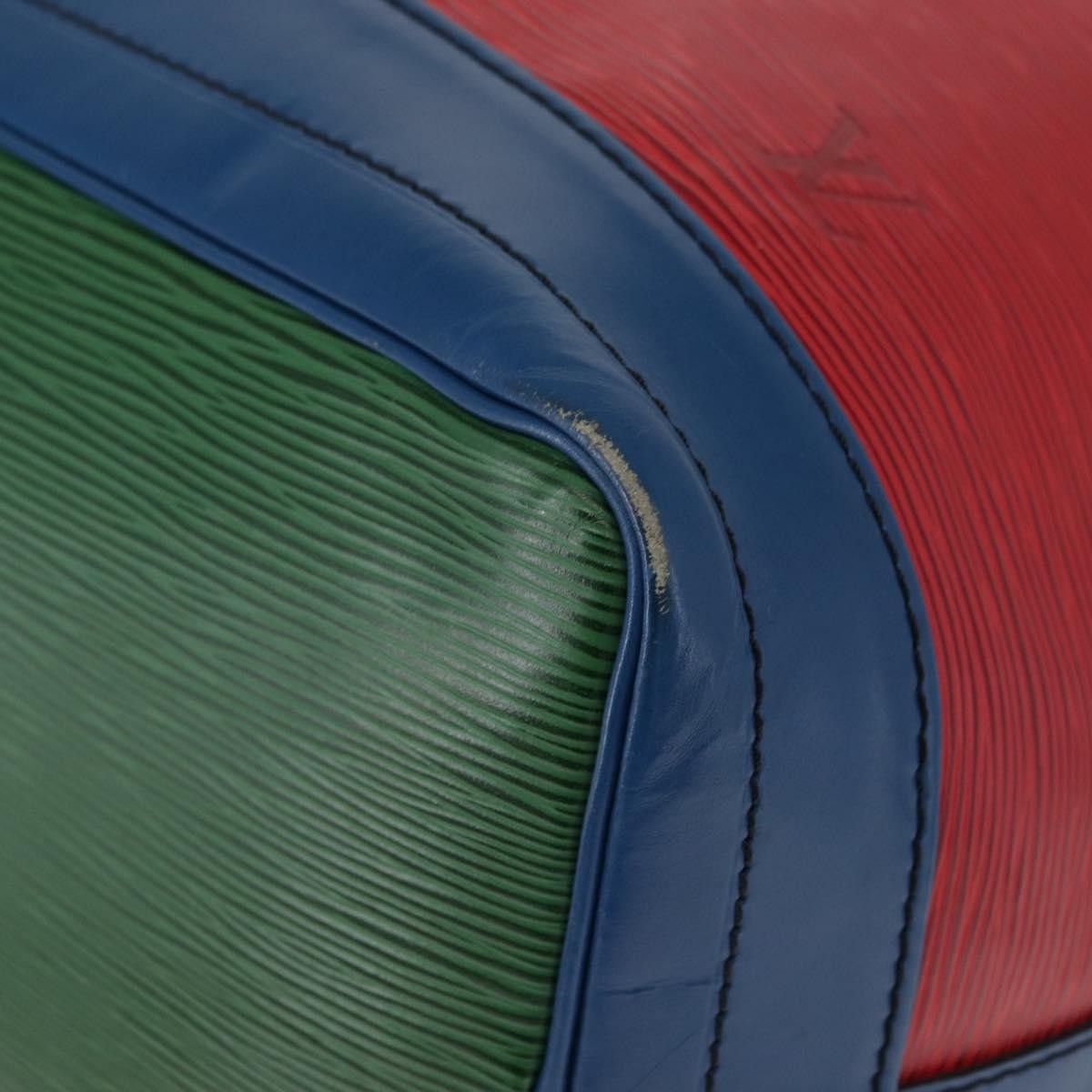 Louis Vuitton Tricolor Noe Handbag Epi Leather, RED, LEATHER, Shoulder bag