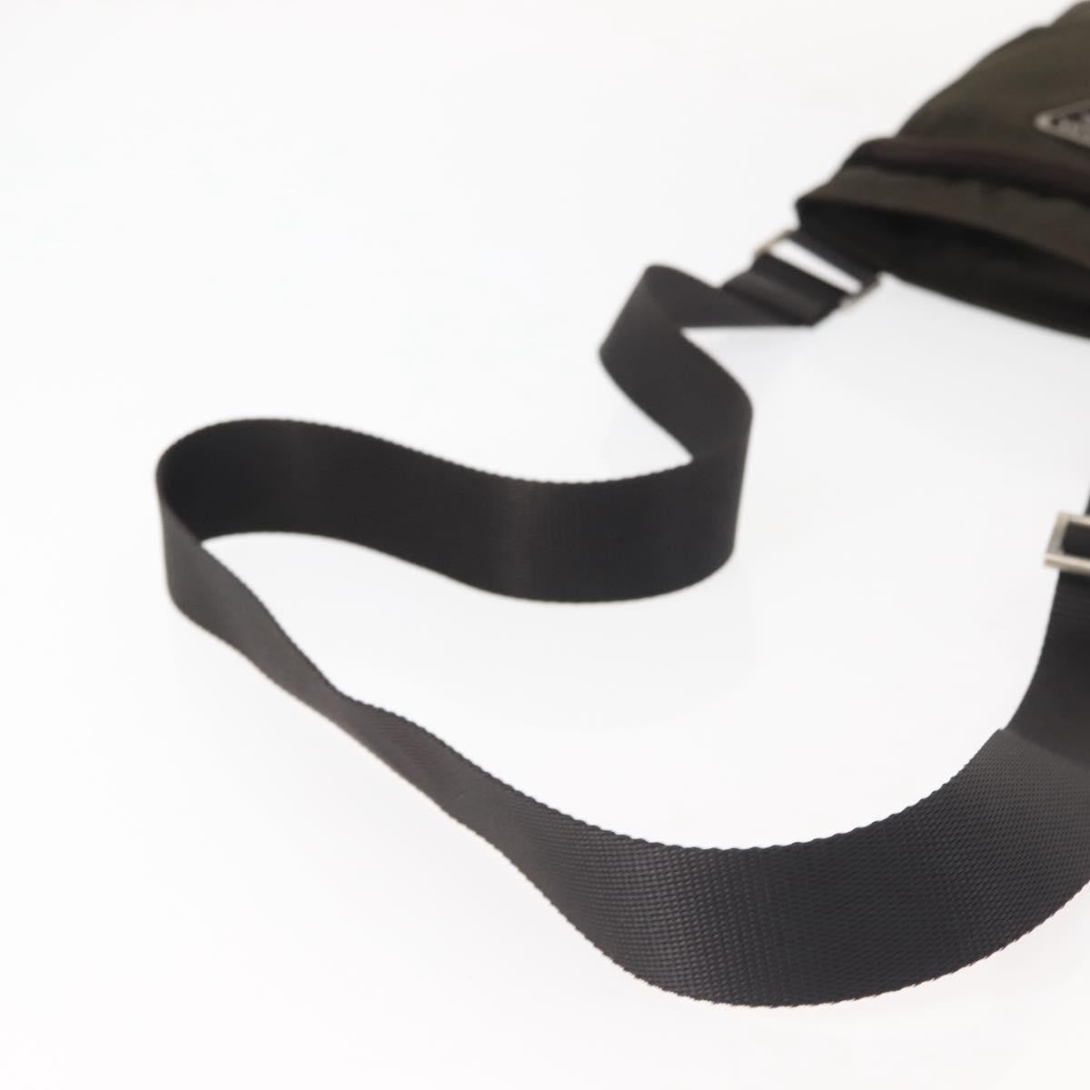 Prada Front Pocket Messenger Bag Tessuto, KHAKI, NYLON, Shoulder bag