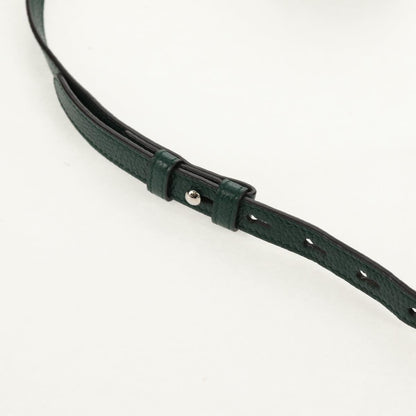 Gucci Zumi Top Handle Bag Leather, GREEN, LEATHER, Handbag