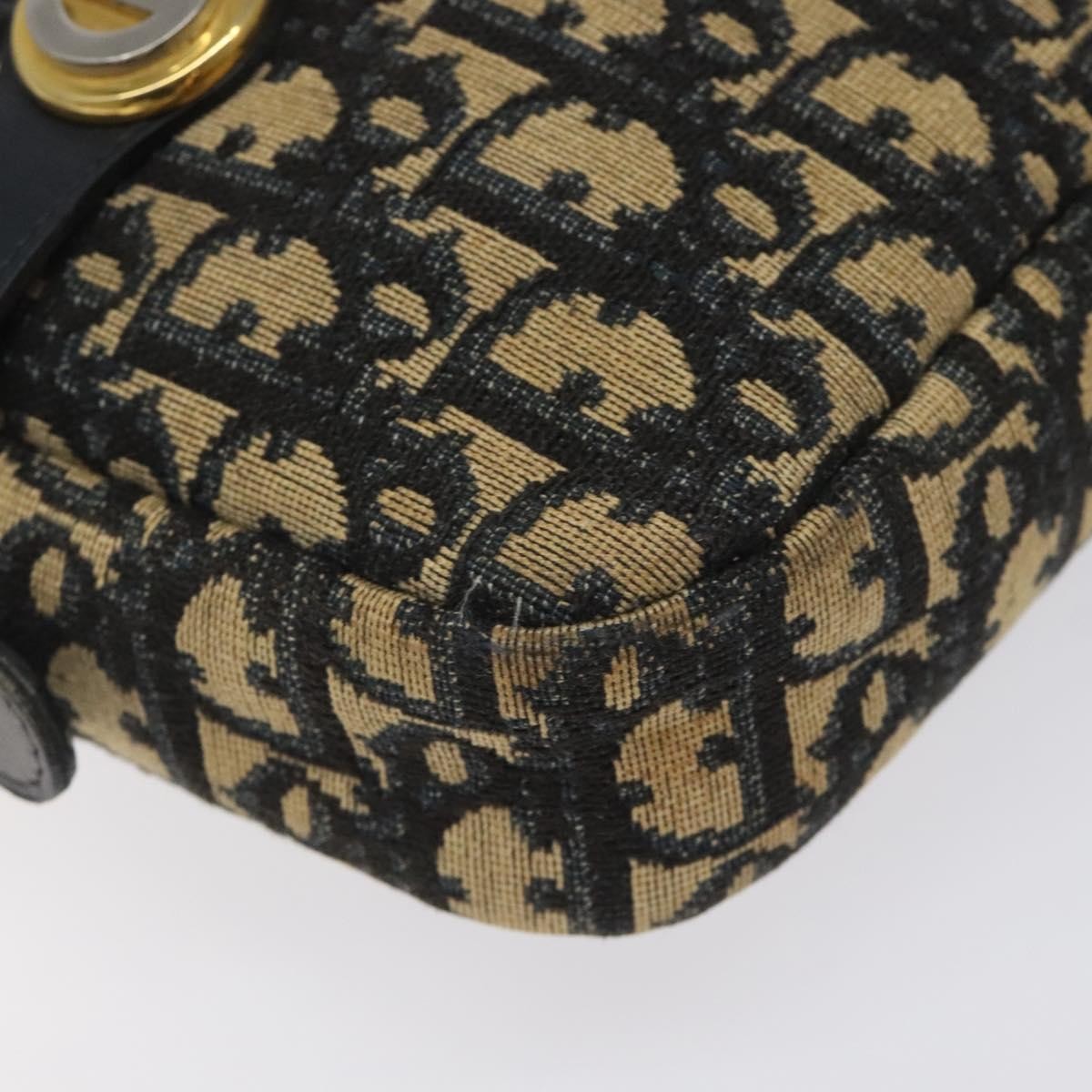 Christian Dior Vintage CD trotter Shoulder bag Canvas, NAVY, CANVAS, Shoulder bag