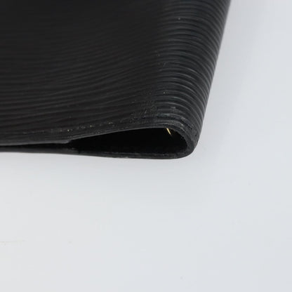 Louis Vuitton Agenda Cover Epi Leather, BLACK, LEATHER, Wallets