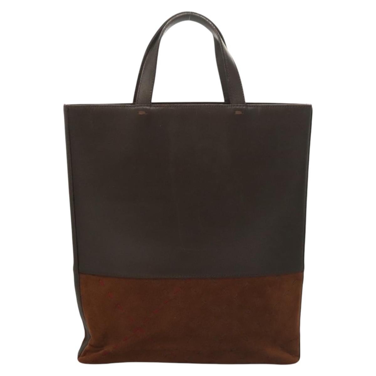 Burberry Vintage Handbag Leather, BROWN, LEATHER, Handbag