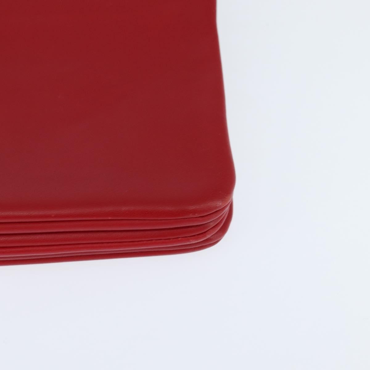 Celine Trio Crossbody Bag Leather, RED, LEATHER, Shoulder bag