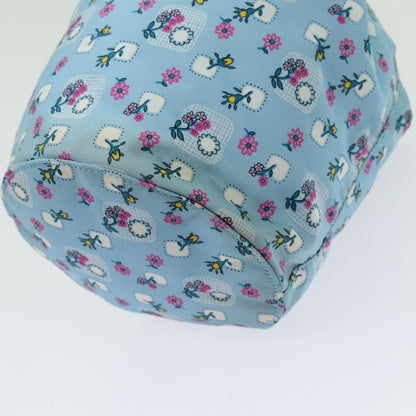 Miu Miu Drawstring Pouch Nylon, BLUE, NYLON, Clutche & pouche