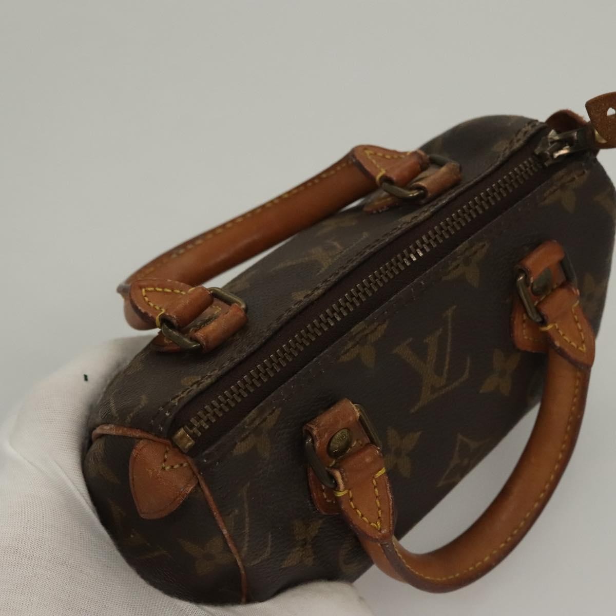 Louis Vuitton Speedy Mini HL Handbag Monogram Canvas, BROWN, CANVAS, Handbag