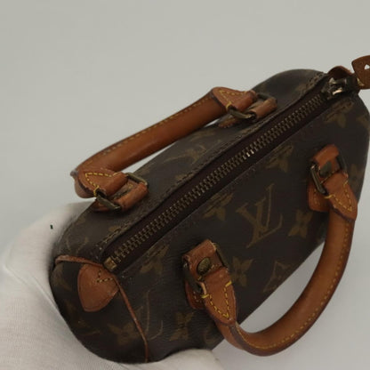 Louis Vuitton Speedy Mini HL Handbag Monogram Canvas, BROWN, CANVAS, Handbag