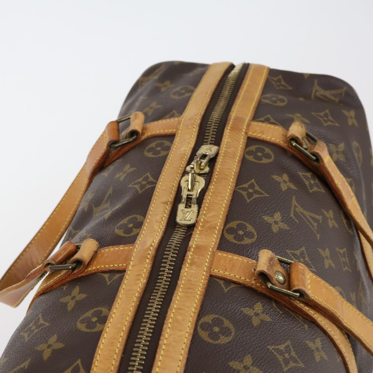 Louis Vuitton Sac Souple Handbag Monogram Canvas, BROWN, CANVAS, Travel bag