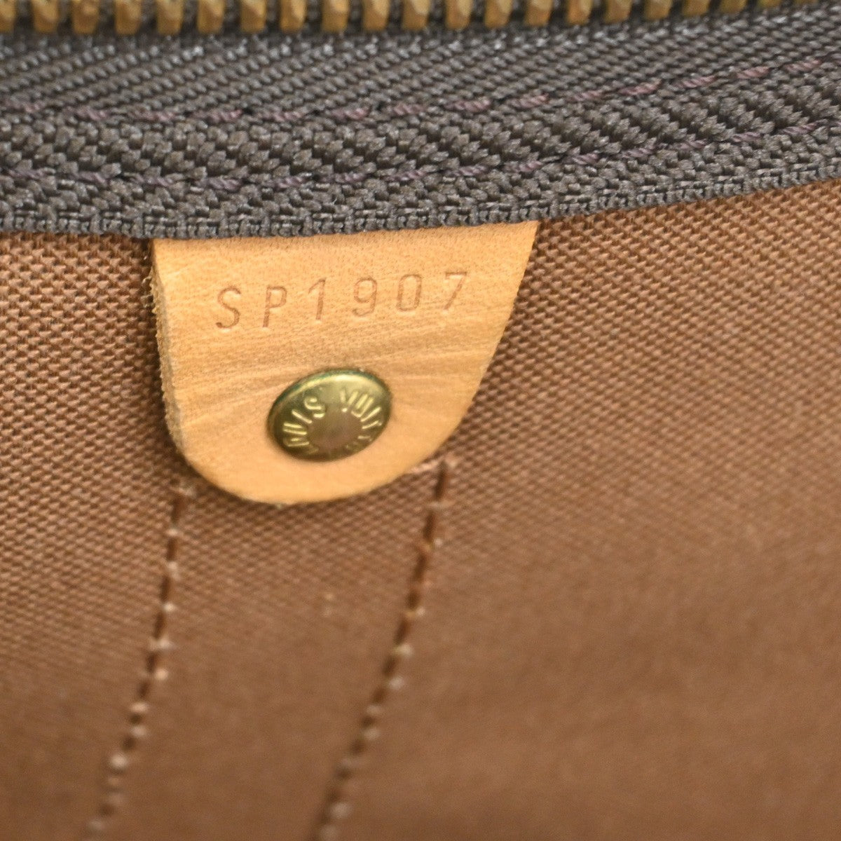 Louis Vuitton Keepall Bag Monogram Canvas, BROWN, CANVAS, Travel bag