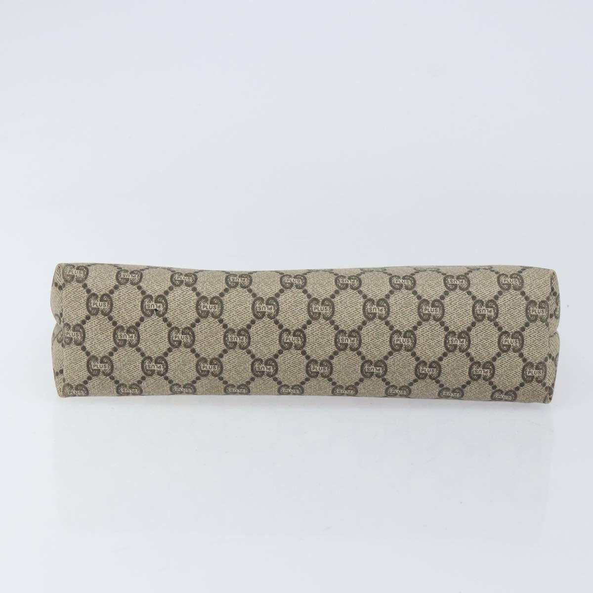 Gucci Zip Pouch GG Canvas, BEIGE, CANVAS, Clutche & pouche