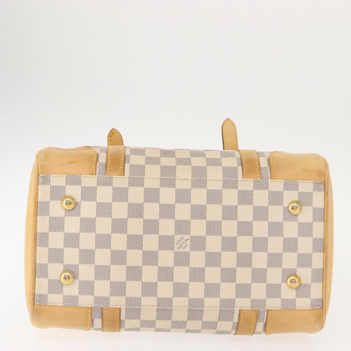 Louis Vuitton Berkeley Handbag Damier, BEIGE, CANVAS, Handbag