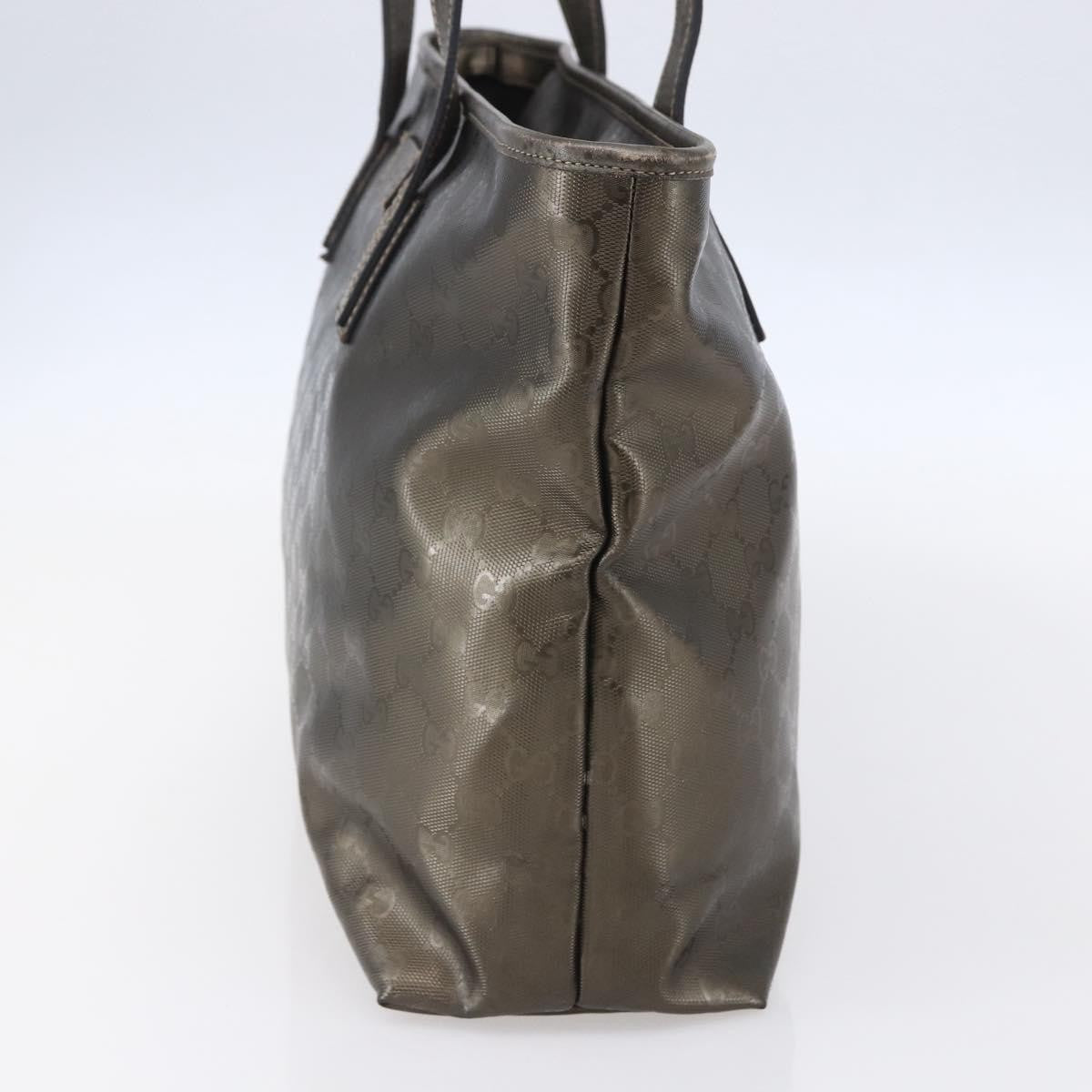 Gucci Plus Tote GG Imprime, SILVER, PVC, Tote bag
