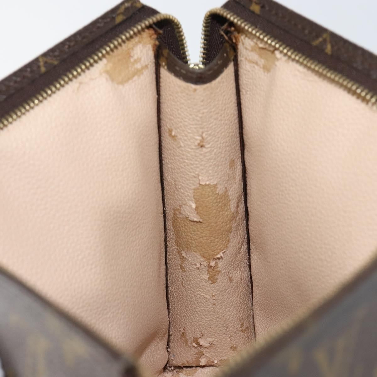 Louis Vuitton Pochette Voyage Monogram Eclipse Canvas, BROWN, CANVAS, Clutche & pouche