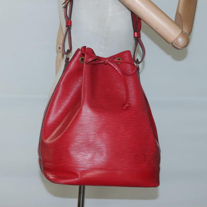 Louis Vuitton Noe Handbag Epi leather, RED, LEATHER, Handbag
