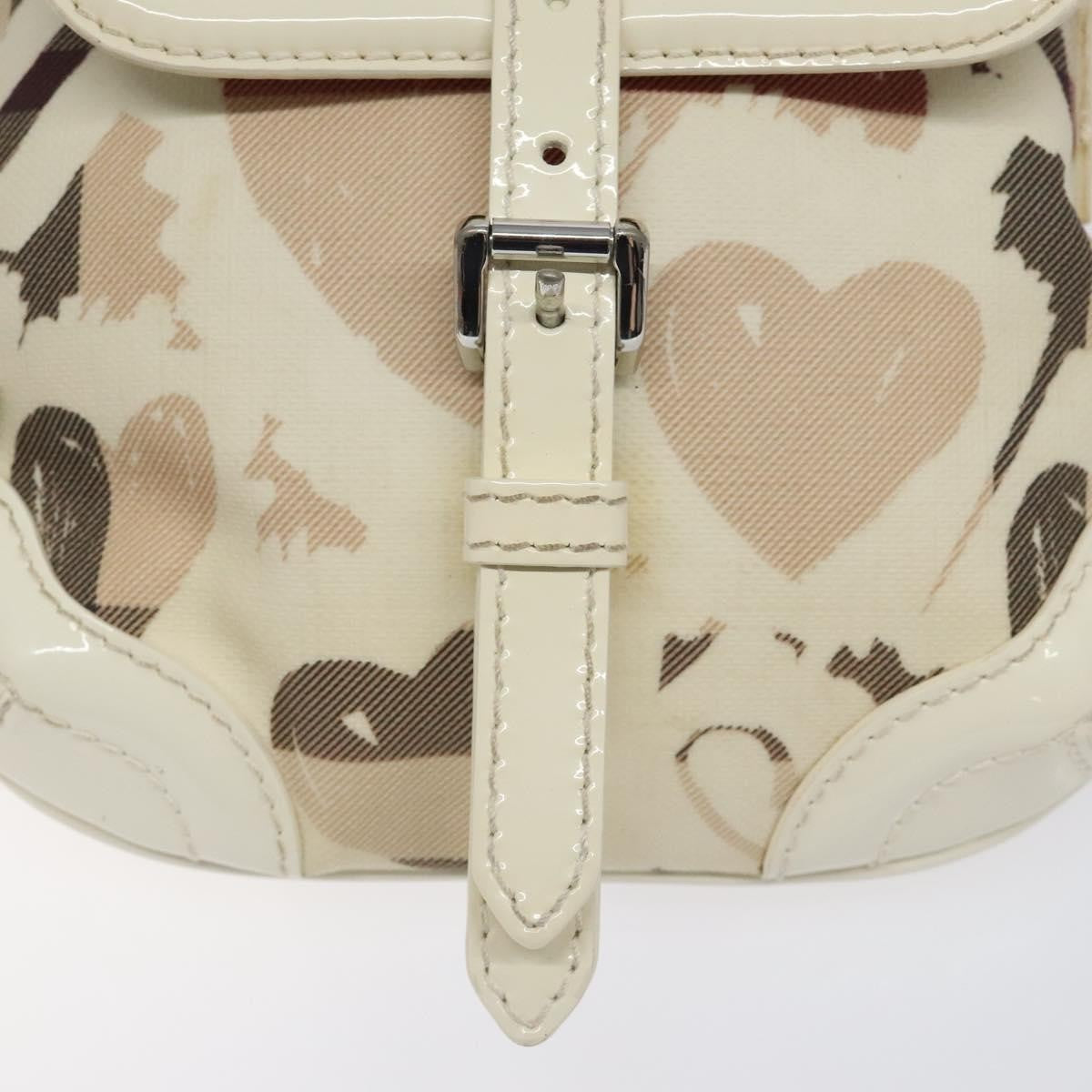 Burberry Flap Shoulder Bag Canvas, BEIGE, CANVAS, Shoulder bag