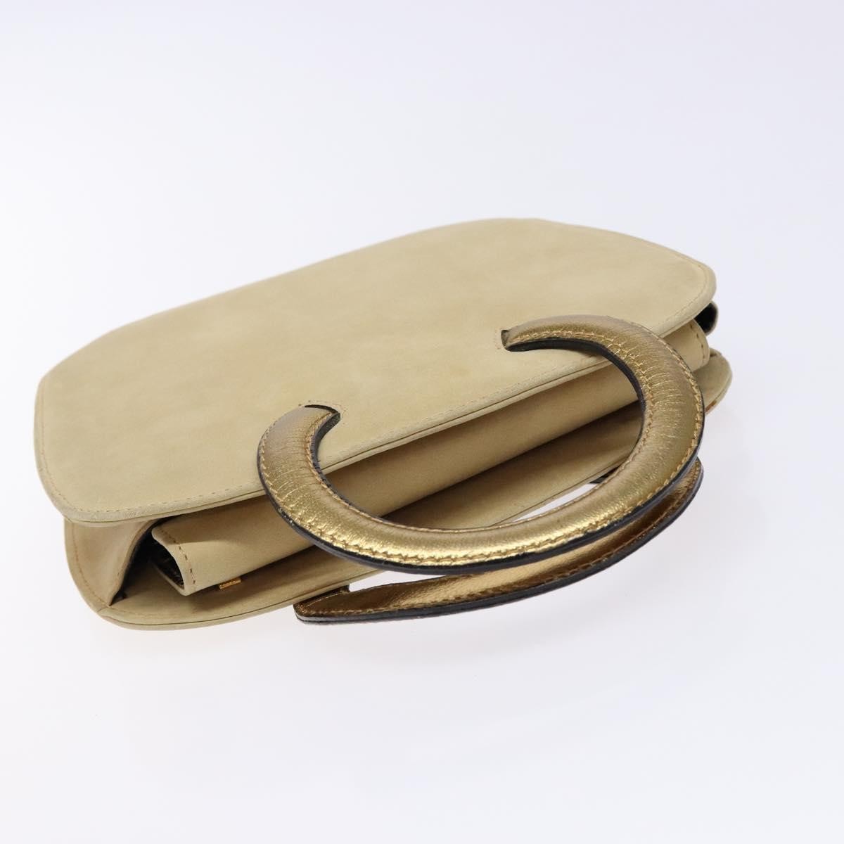 Salvatore Ferragamo Vintage Handbag Suede, BEIGE, SUEDE, Handbag