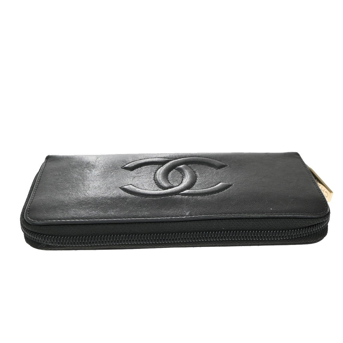 Chanel Timeless CC Zipped Wallet Goatskin, BLACK, LEATHER, Wallets