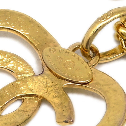 Chanel CC Heart Pendant Necklace Metal, GOLD, GOLD_PLATED, Necklace