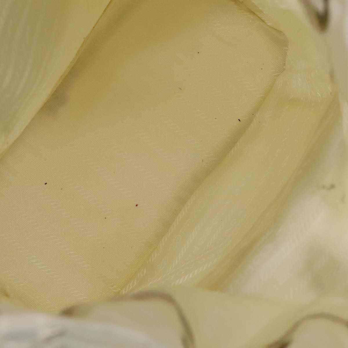 Prada Front Pocket Buckle Backpack Nylon, WHITE, NYLON, Backpack