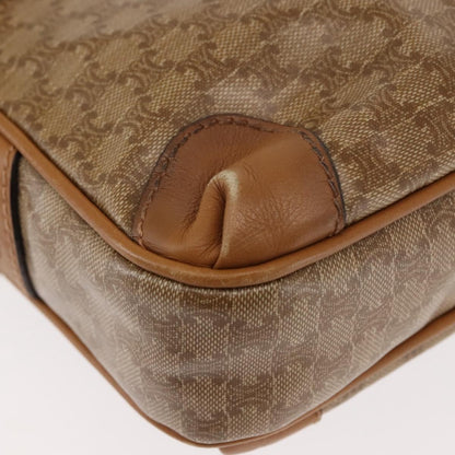 Celine Macadam Shoulder Bag PVC Leather, BEIGE, PVC,CANVAS, Shoulder bag