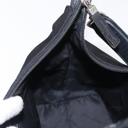 Salvatore Ferragamo Vala Shoulder Bag Nylon, Black, Nylon, Shoulder Bag