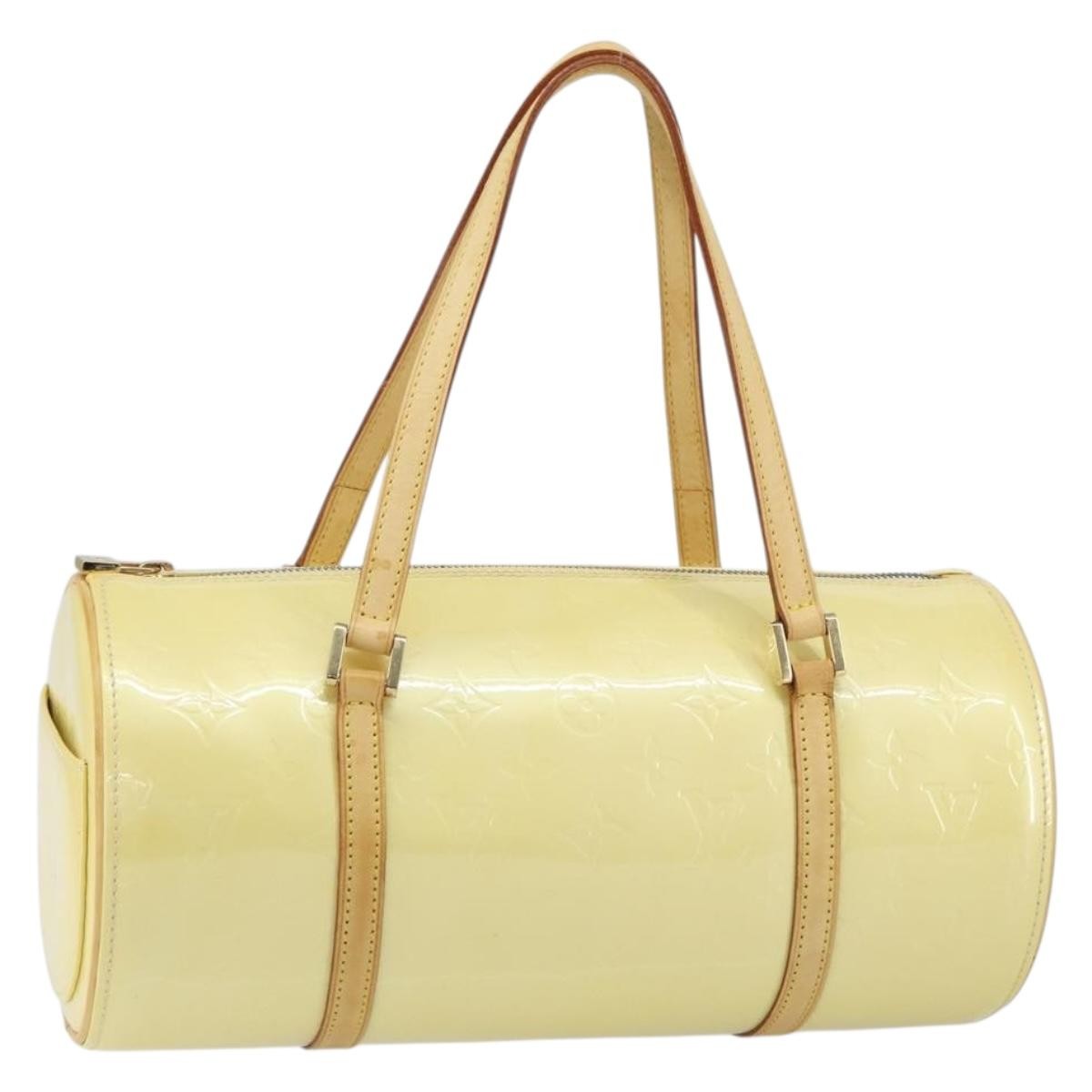 Louis Vuitton Bedford Handbag Monogram Vernis, BEIGE, PATENT_LEATHER, Handbag