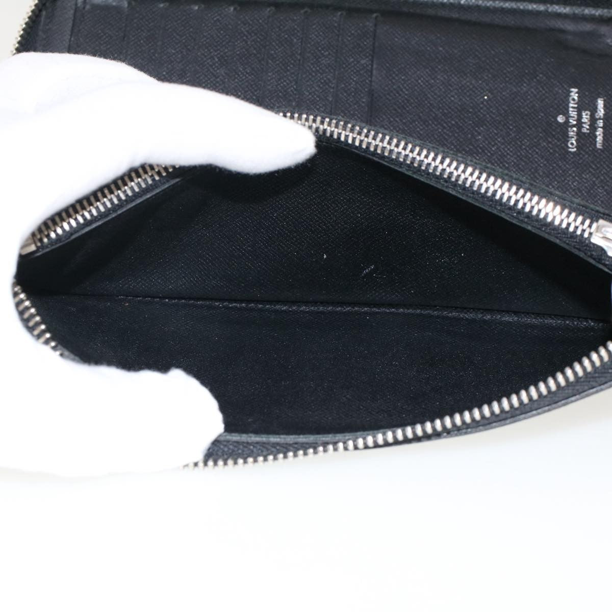 Louis Vuitton Zippy wallet vertical Damier Graphite, BLACK, CANVAS, Wallets