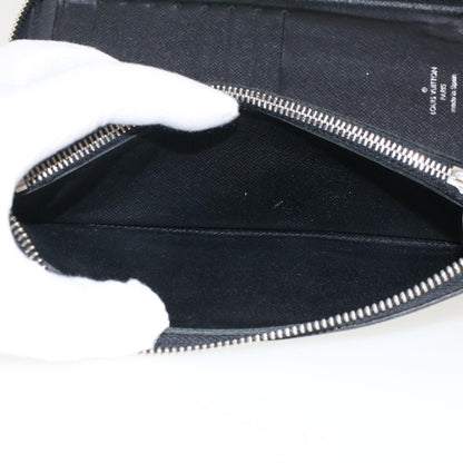 Louis Vuitton Zippy wallet vertical Damier Graphite, BLACK, CANVAS, Wallets