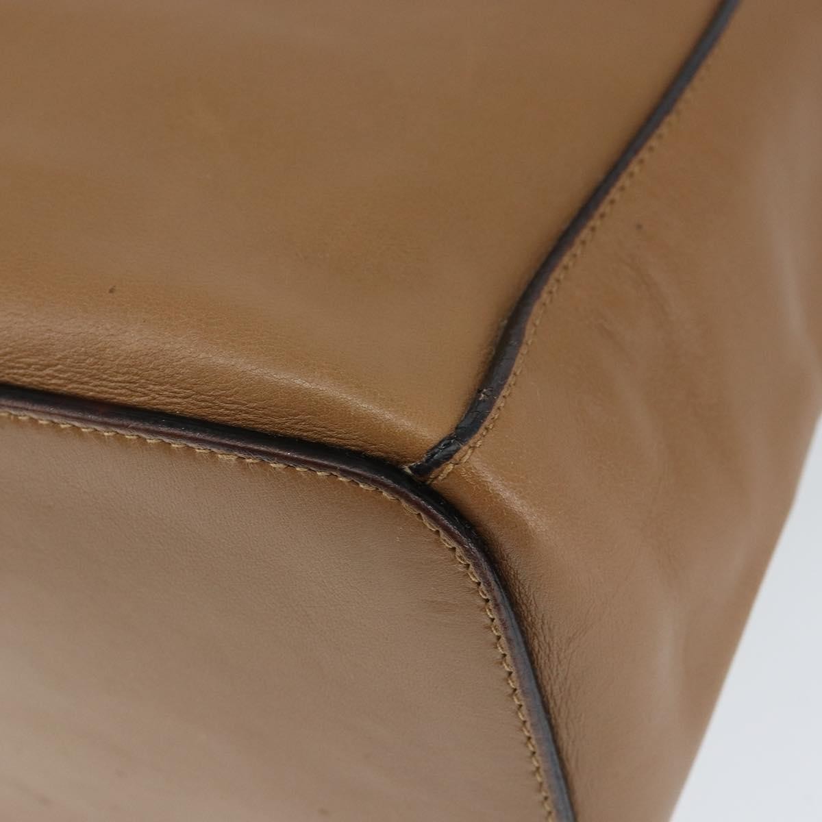 Prada Vintage Shoulder Bag Leather, BROWN, LEATHER, Shoulder bag