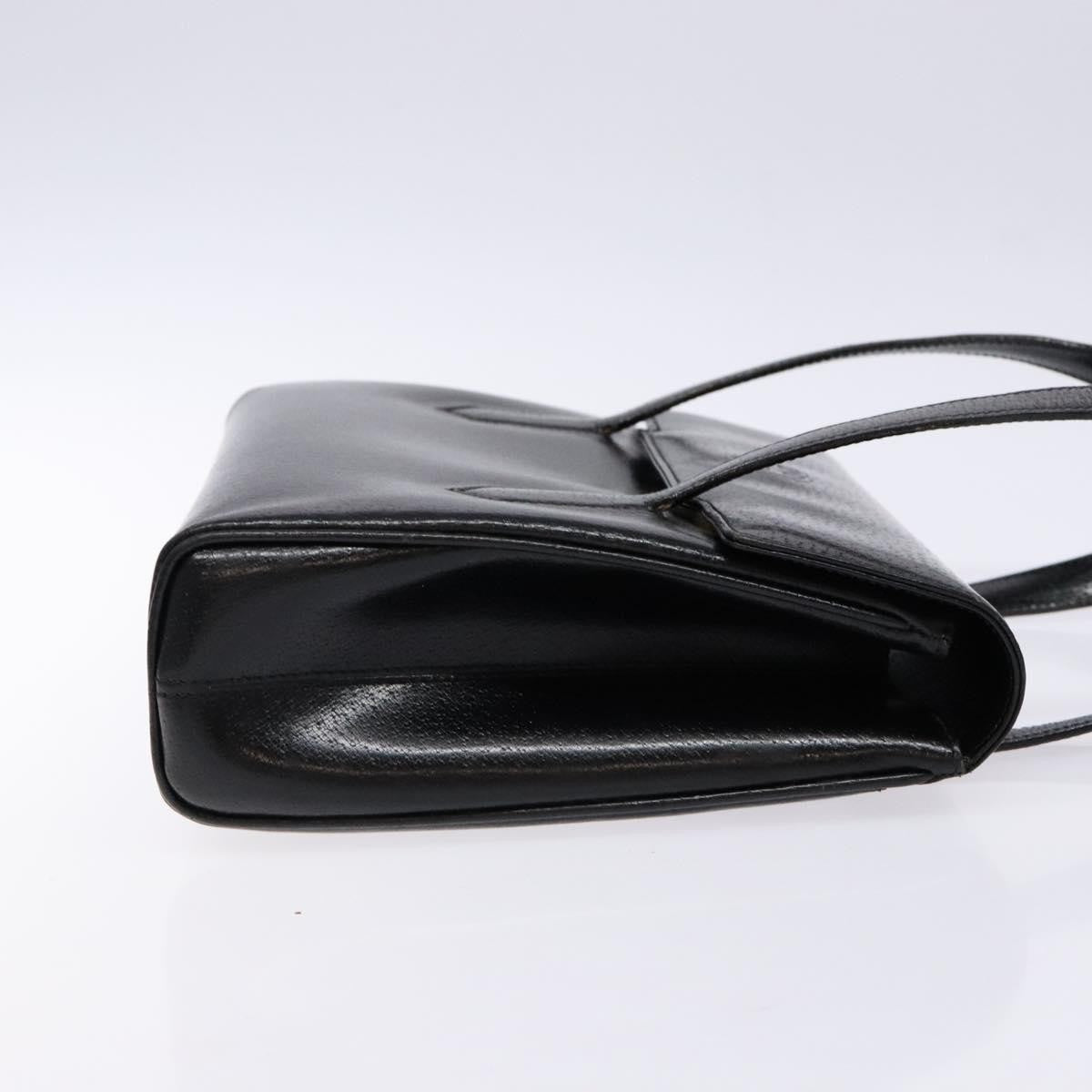 Gucci Vintage Handbag Leather, BLACK, LEATHER, Handbag